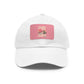 Coastal Surf Hat California Cap Gift For Surfers Hat Leather Patch Hat Pink Beach Hat Gift For Travelers Summer Travel Hat Retro Gift