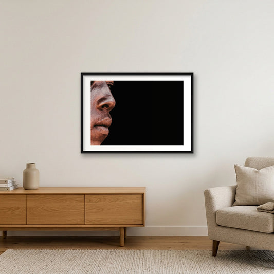 122 — 84×59cm, 33×23" Black Frame