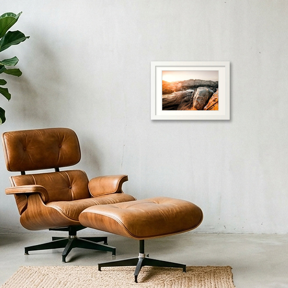 155  — A4 (30×21cm, 12×8") White Frame