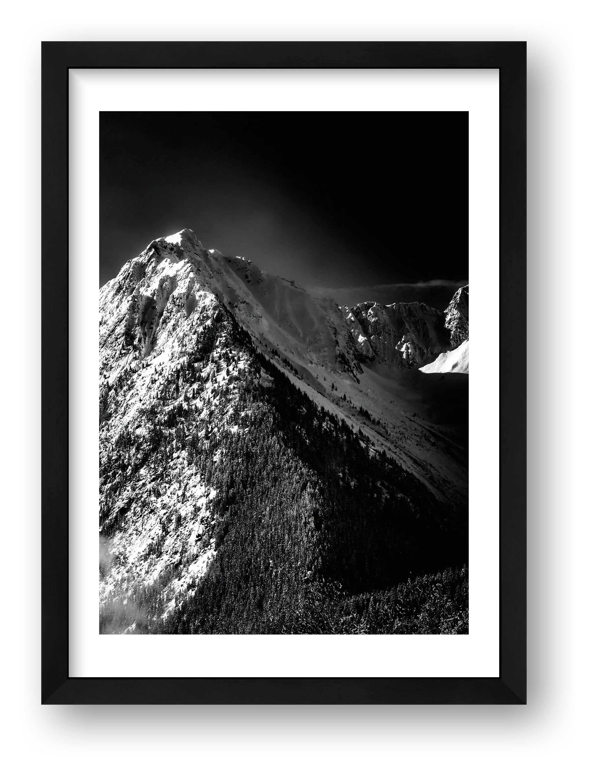Swiss Alps fine art photograph Vicheres Liddes Black, print #438 by Kzara Visual