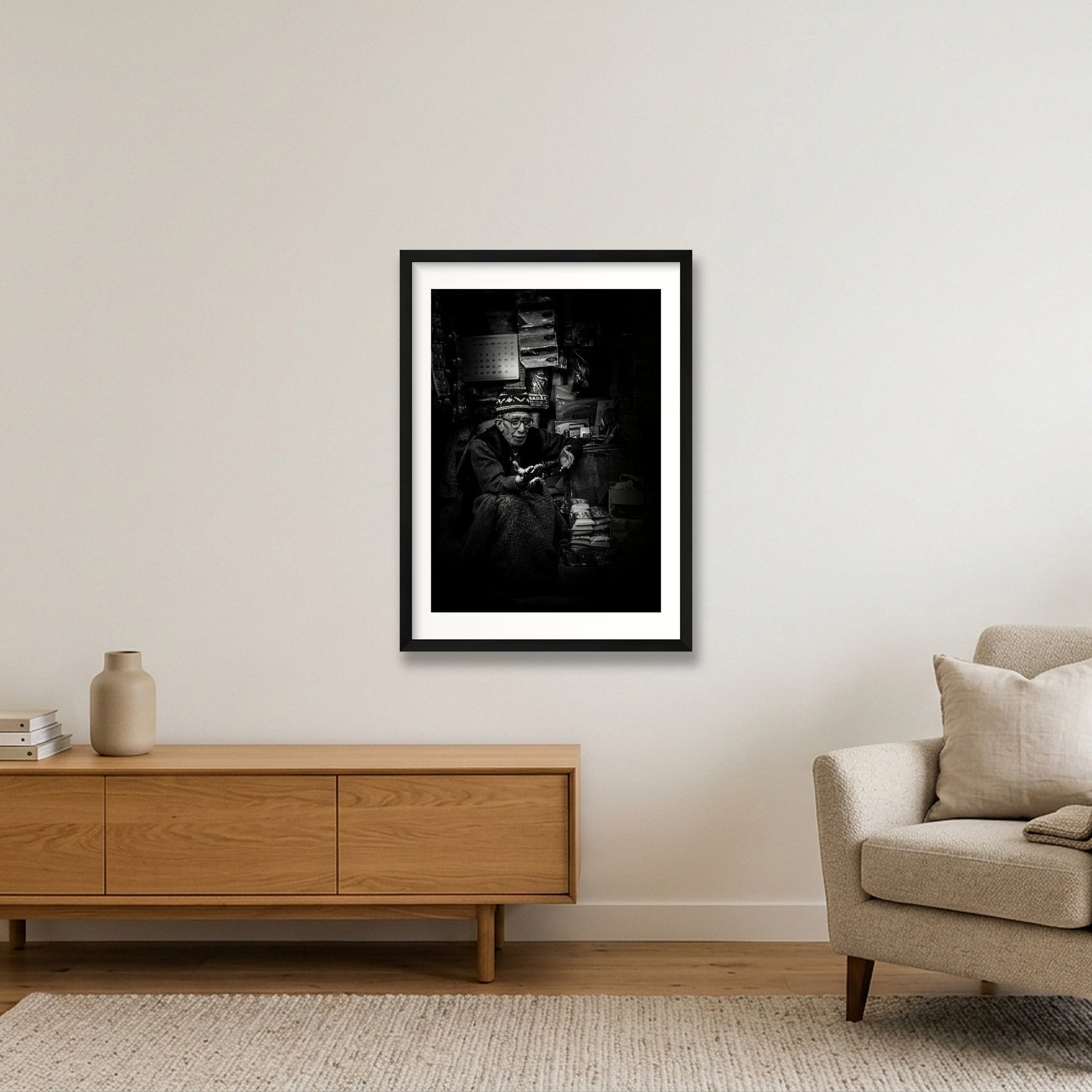 1864 — 42×59cm, 17×23" Black Frame