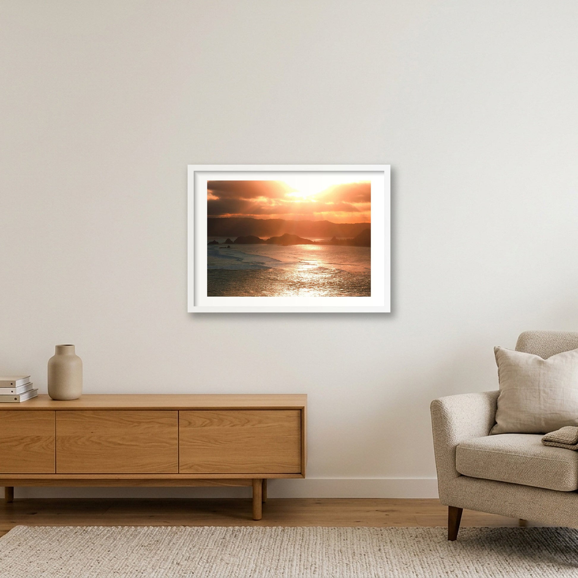 1821 — 59×42cm, 23×17" White Frame