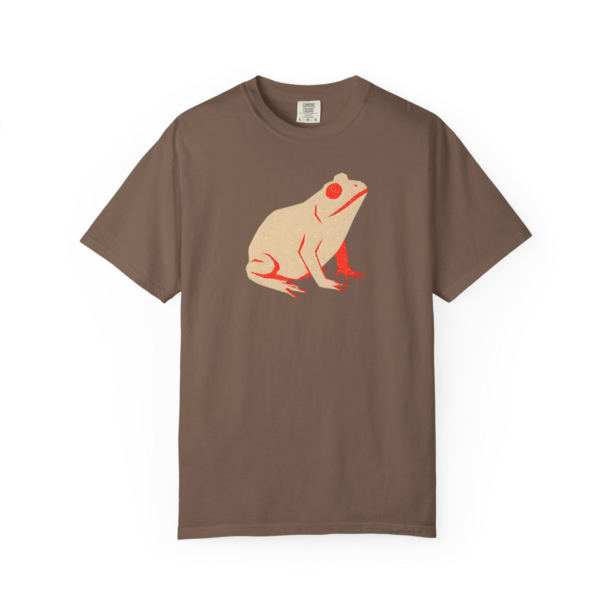 Colorful Frog Unisex T-shirt For Him Tee Japanese Frog Playful Top Casual Wear, Animal Lover Gift, Nature Inspired Apparel, Eco-Friendly
