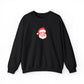 Santa Face Christmas Sweatshirt Gift For Best Friend Holiday Crewneck Present For Women Vintage Graphic Pullover Cozy Winter Outfit Top Styl