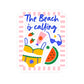 Beach Vacation Sticker Summer Laptop Decal Coastal Water Bottle Sticker Cute Travel Journal Decor Bikini Holiday Vinyl Gift For Ocean Lover