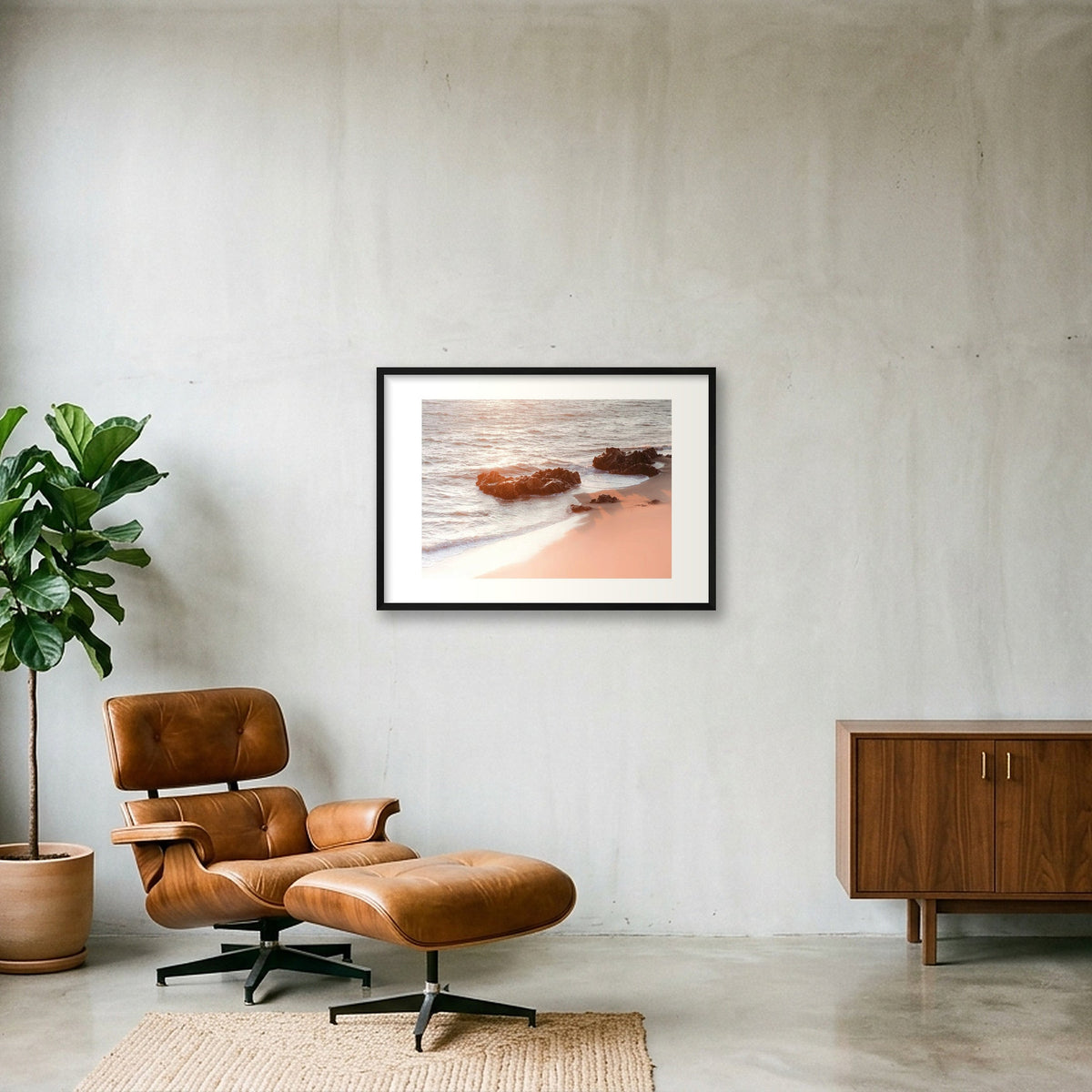 1162 — 84×59cm, 33×23" Black Frame