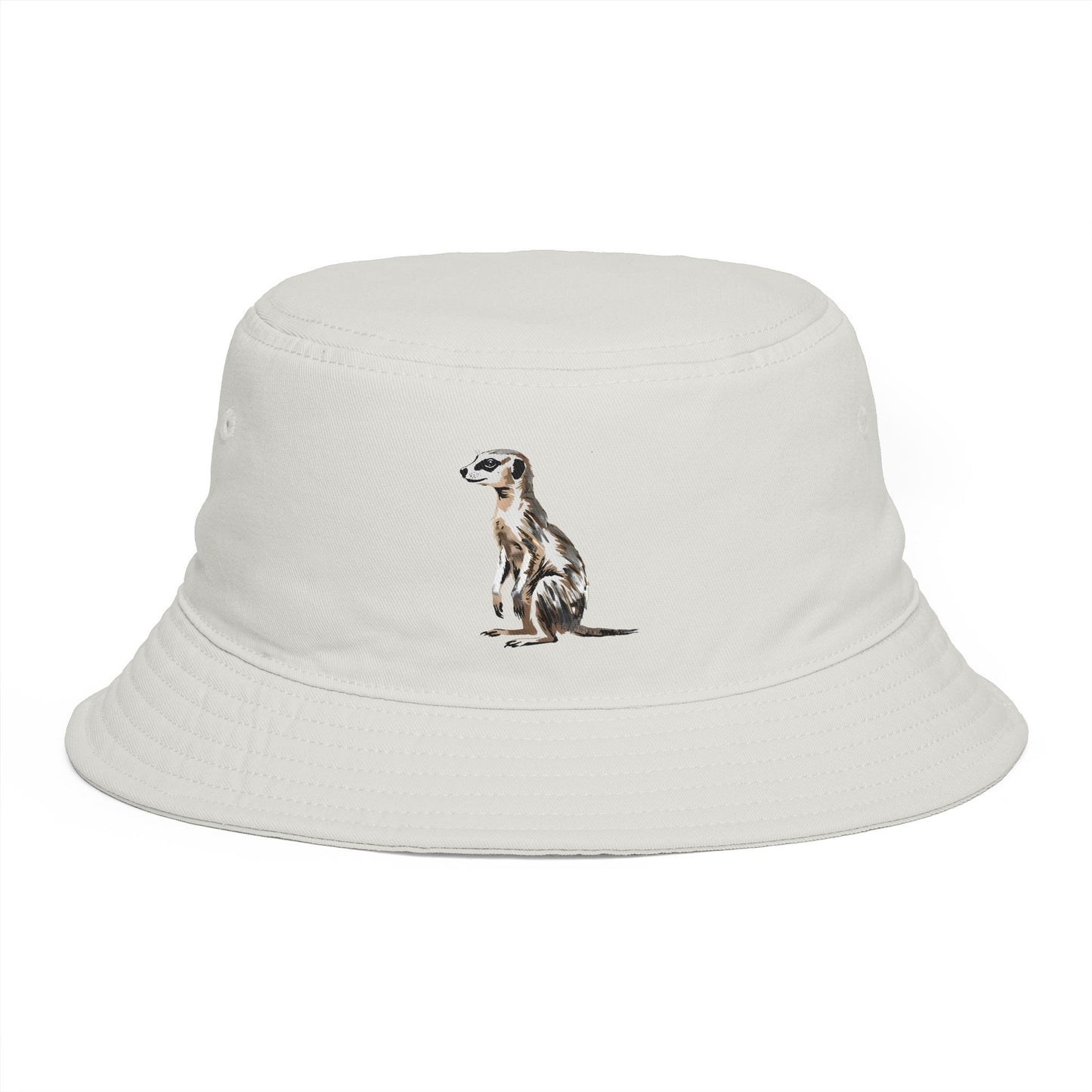 Black South African Meerkat Bucket Hat For Animal Lover Gift Safari Adventure Sun Hat Wildlife Lover Gift African Travel Hiking Cap For Her