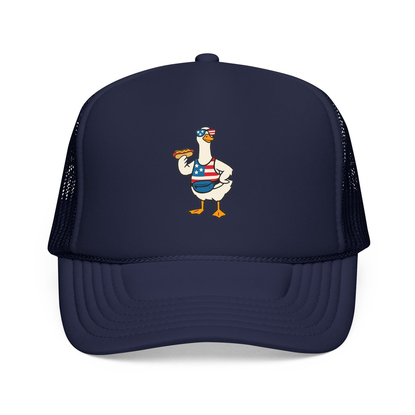 4th of July Silly Goose Trucker Hat Independence Day BBQ Gift For Goose Lover Cap Memorial Day Funny Americana Beach Festival Style USA Cap