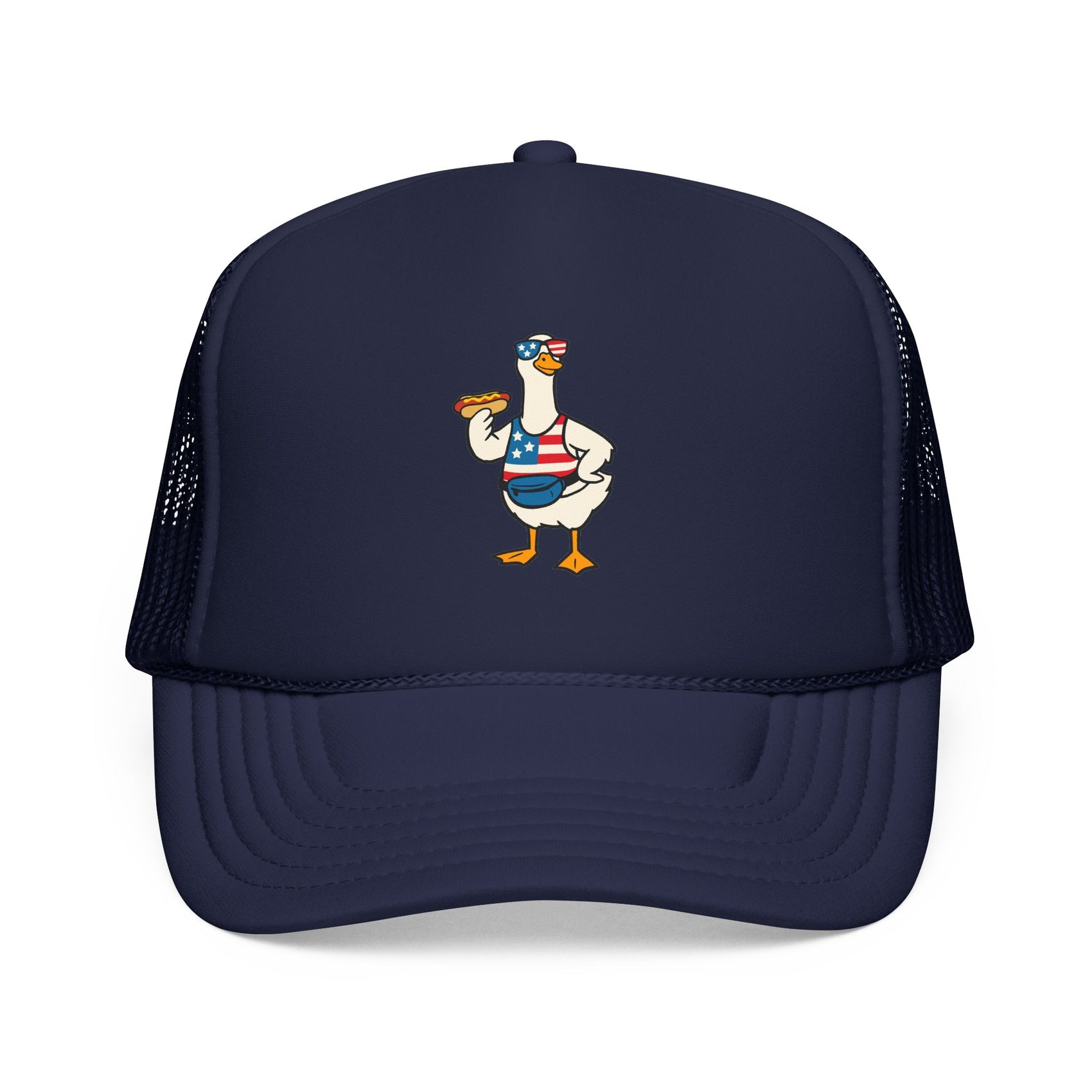 4th of July Silly Goose Trucker Hat Independence Day BBQ Gift For Goose Lover Cap Memorial Day Funny Americana Beach Festival Style USA Cap