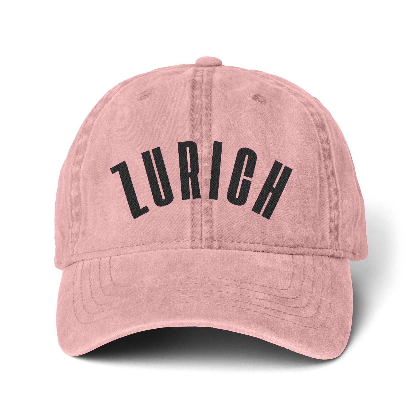 Zurich Embroidered Hat For Switzerland Travel Cap European City Hat Gift For Travelers European Vacation Souvenir Gift Adjustable Cotton Cap