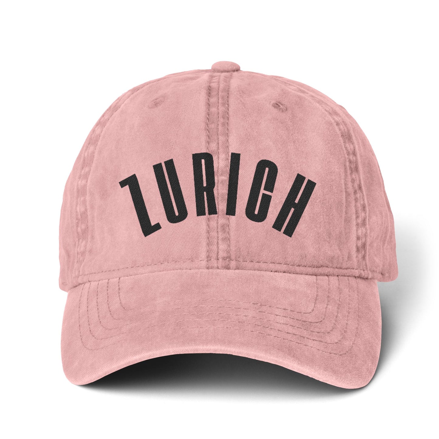 Zurich Embroidered Hat For Switzerland Travel Cap European City Hat Gift For Travelers European Vacation Souvenir Gift Adjustable Cotton Cap