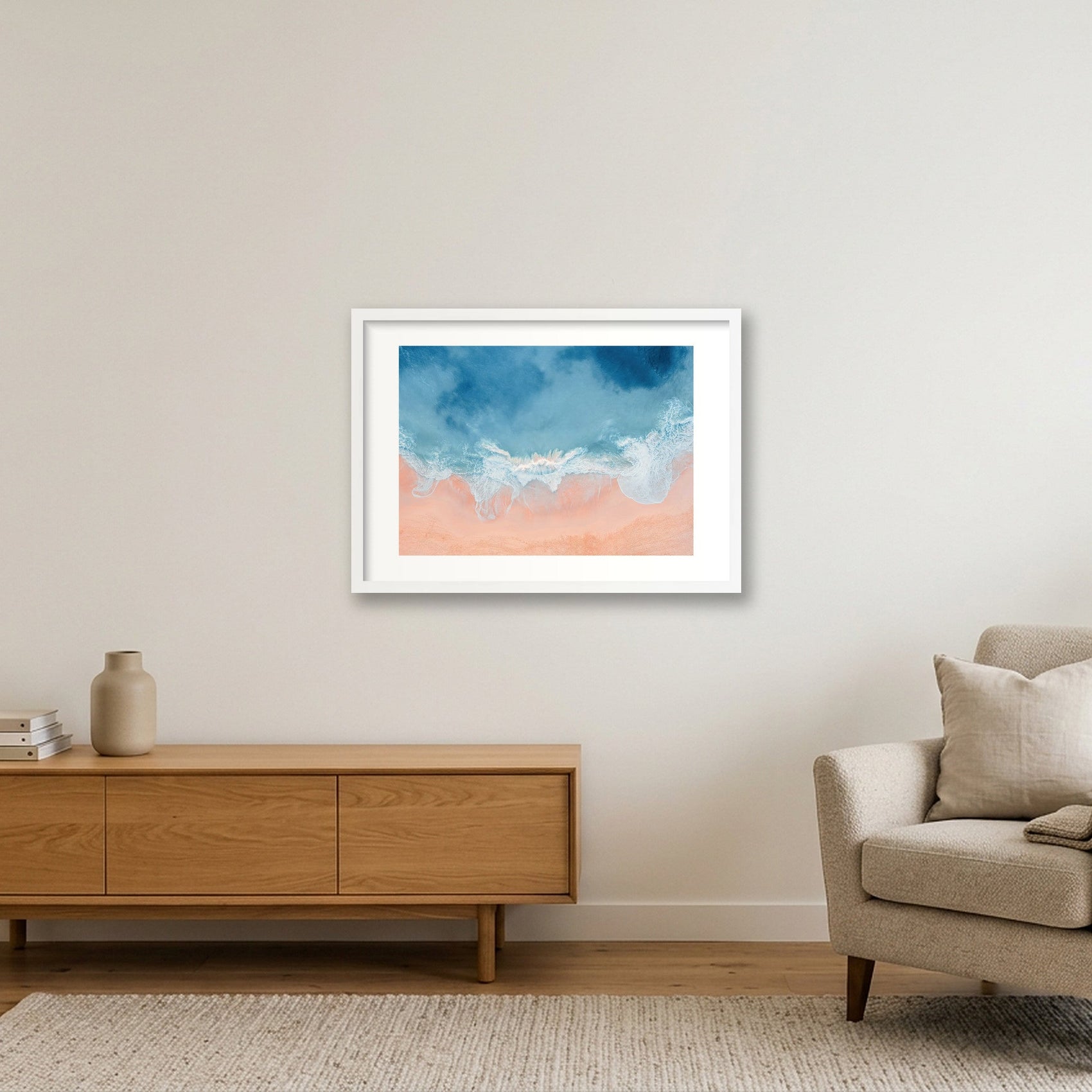 53 — 59×42cm, 23×17" White Frame