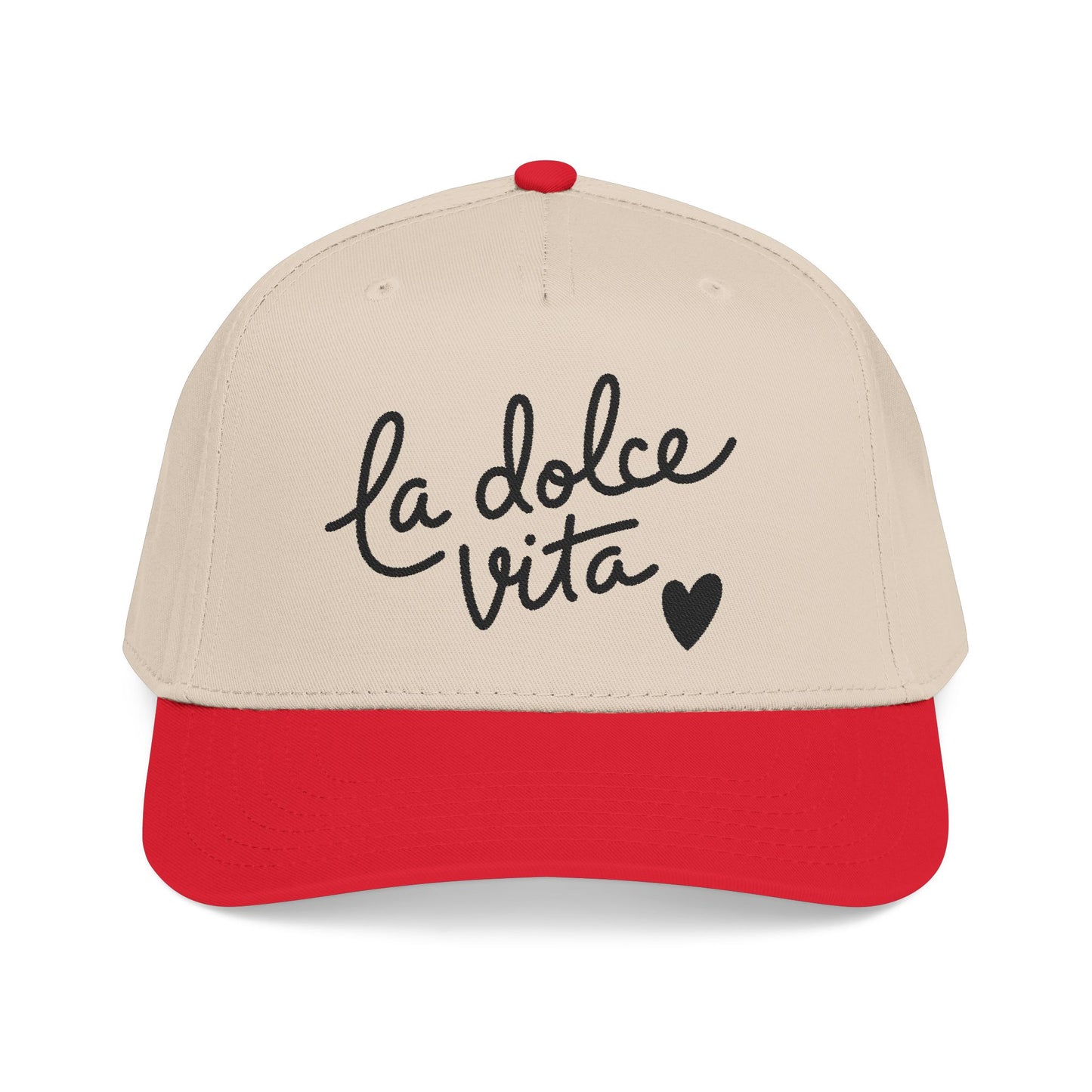 La Dolce Vita Embroidered Italian Hat Amalfi Coast Souvenir Cap Mediterranean Vacation Aesthetic Travel Gift Cap For Traveler Gift Italy