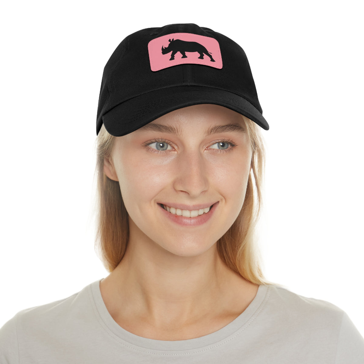 Rhino Patch Hat Pink Baseball Cap Animal Lover Gift Safari Style Hat Cute Aesthetic Cap Gift For Her Wildlife Streetwear Hat South Africa