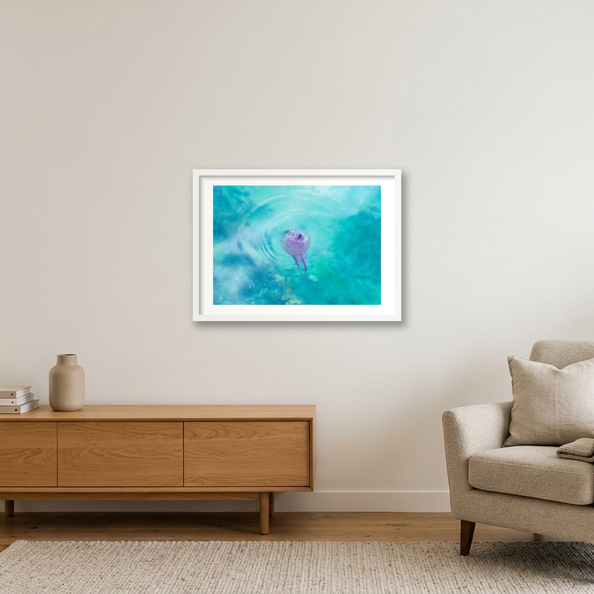 442 — 59×42cm, 23×17" White Frame
