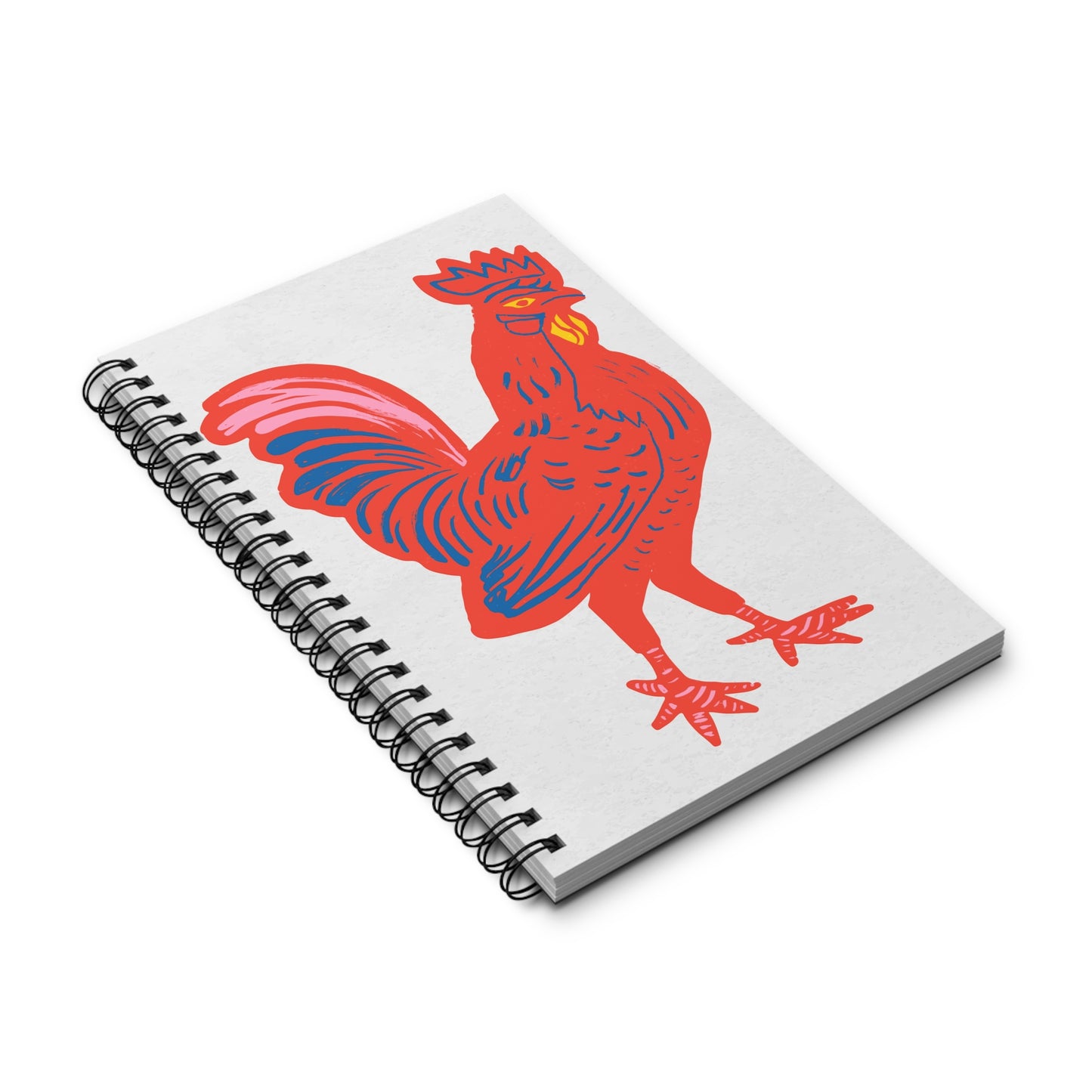 Rooster Spiral Notebook Chicken Lover Gift Farmhouse Journal Country Writing Diary Farm Animal Stationery Rustic Desk Companion Present