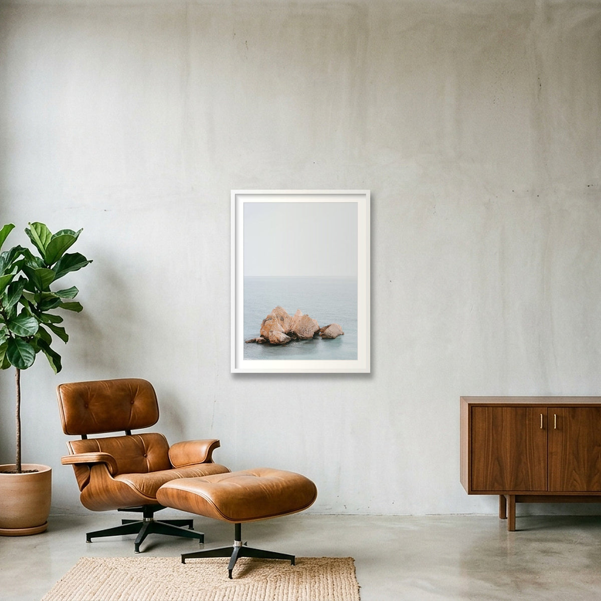 1 — 60×80cm, 24×31" White Frame