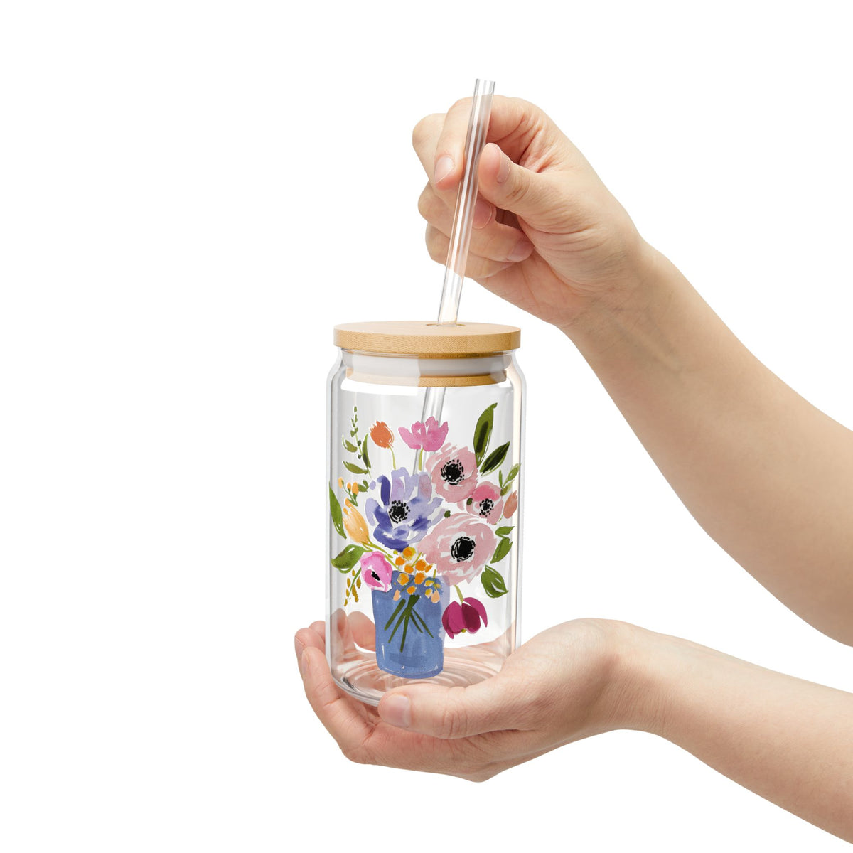 Sipper Glass Tea Lover Gift Coffee Bar Cup Housewarming Present Kitchen Drinkware Brunch Hostess Surprise For Her Daily Refreshment Birthday