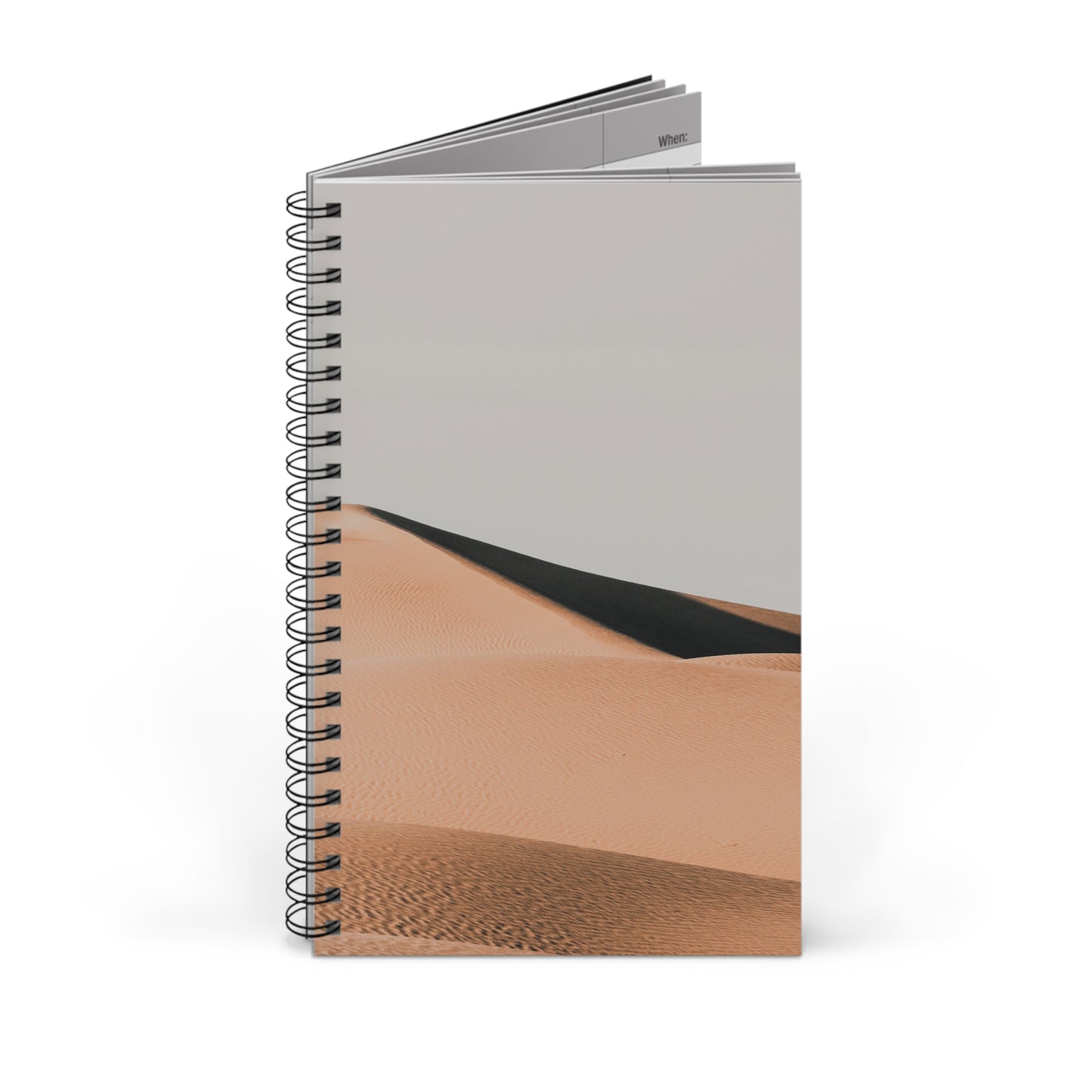 Desert Dunes Journal Minimalist Travel Lined Notebook Neutral Landscape Stationery Adventure Writing Book Gift For Nature Lover Wanderer