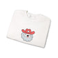 Embroidered Cowboy Santa Sweatshirt For Her Western Christmas Crewneck Gift For Mom Country Holiday Pullover Best Friend Winter Top For Wife