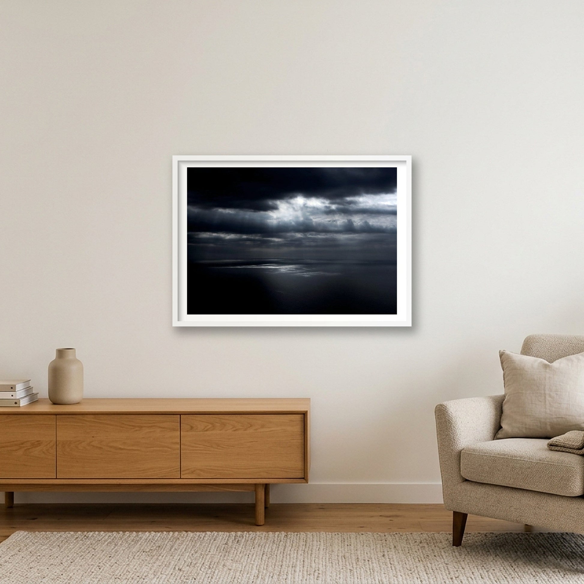 488 — 84×59cm, 33×23" White Frame