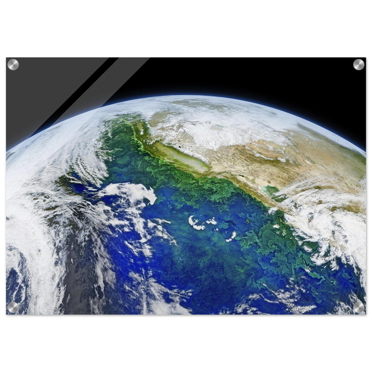Earth From Space Wall Art Acrylic Print NASA Blue Planet Satellite Astronomy Decor #PD_91 product image