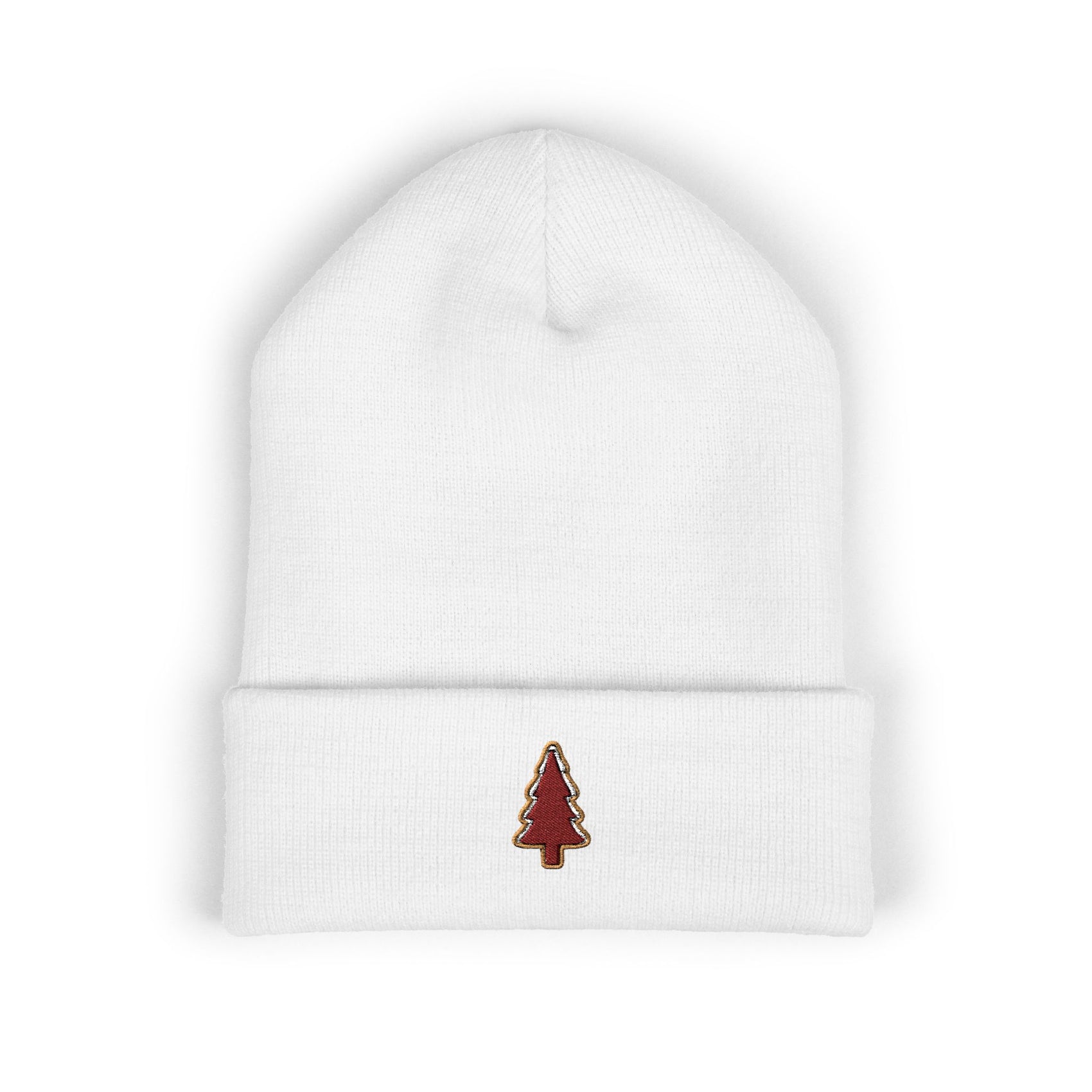Pine Tree Beanie Outdoorsy Winter Hat Cozy Knit Cap For Hiker Mountain Lover Headwear Camping Gift Cold Weather Accessory Nature Enthusiast