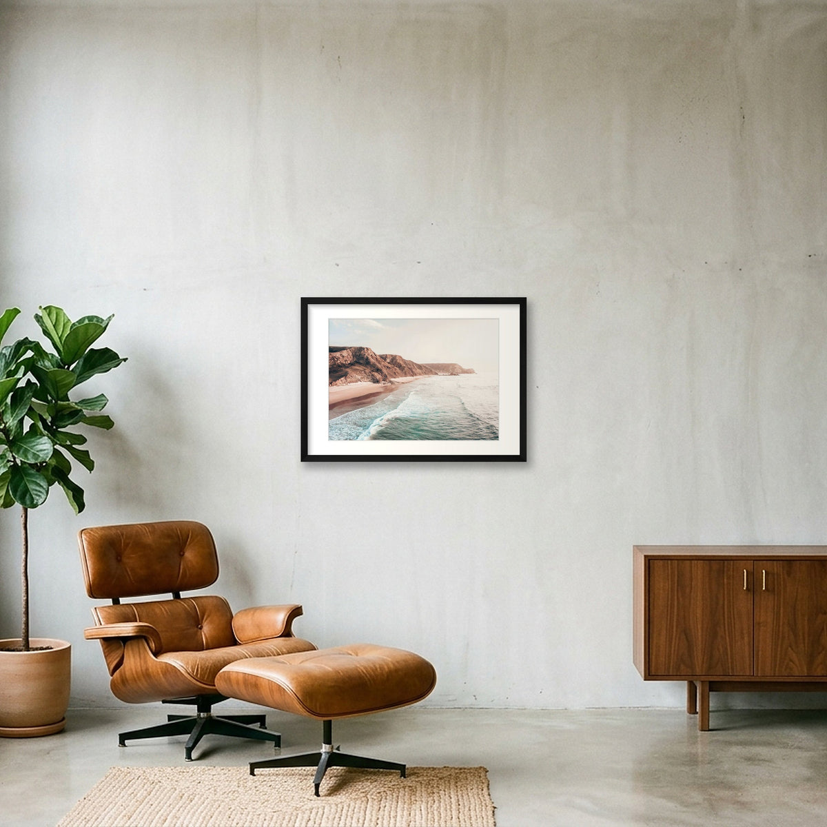 1329 — 59×42cm, 23×17" Black Frame