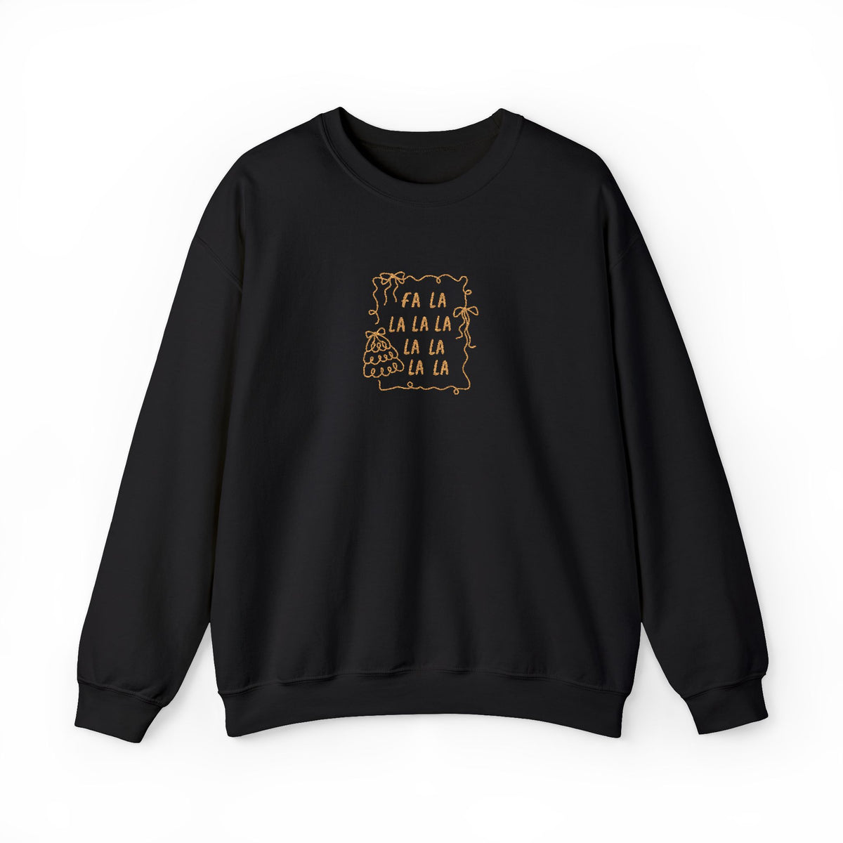 Fa La La Christmas Sweatshirt Gift For Wife Holiday Crewneck Present For Girlfriend Minimal Graphic Pullover Cozy Winter Outfit Top Style