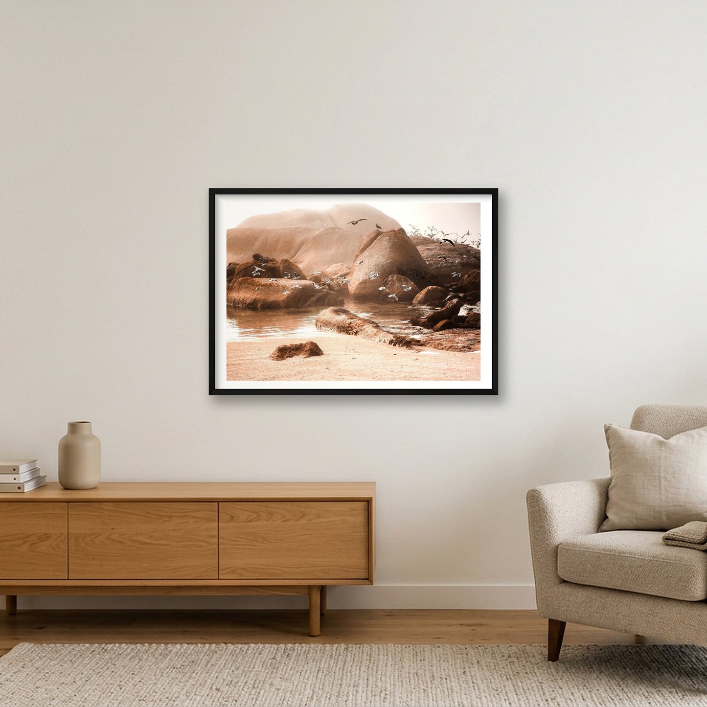 447 — 84×59cm, 33×23" Black Frame