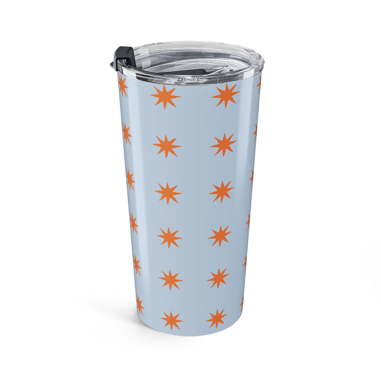 Tumbler Gift For Her Birthday Blue Star Pattern Tumbler Cup Stainless Steel Travel Mug Insulated Coffee Cup Cute Summer Drinkware Gift