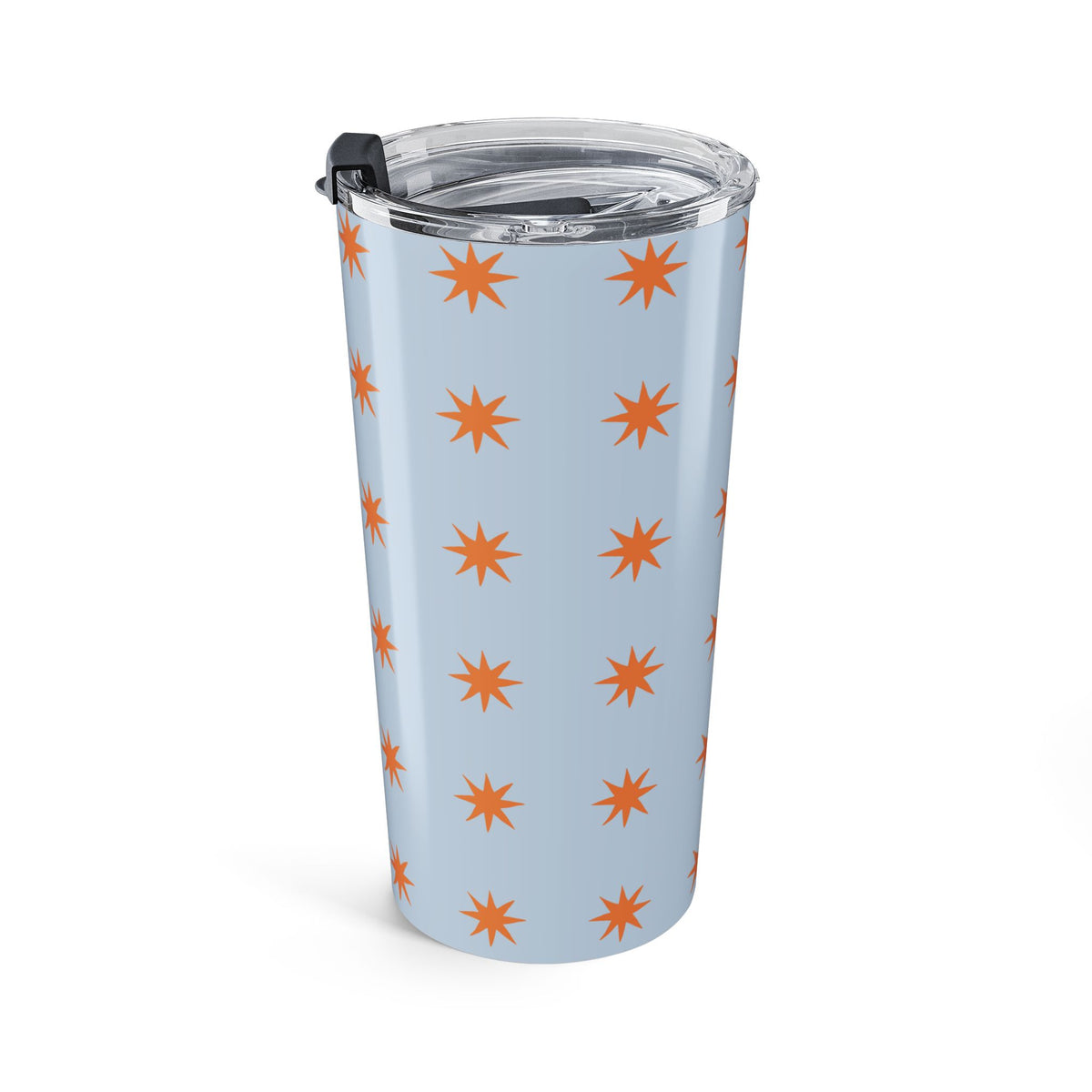Tumbler Gift For Her Birthday Blue Star Pattern Tumbler Cup Stainless Steel Travel Mug Insulated Coffee Cup Cute Summer Drinkware Gift