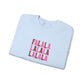 Embroidered Fa La La Sweatshirt Pink Holiday Pullover Caroling Crewneck Festive Music Lover Top Cute Christmas Singer Apparel Girly Top