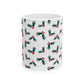 Pattern Christmas Mug Gift For Mom Evergreen Coffee Cup Present For Sister Holly Berry Ceramic Drinkware