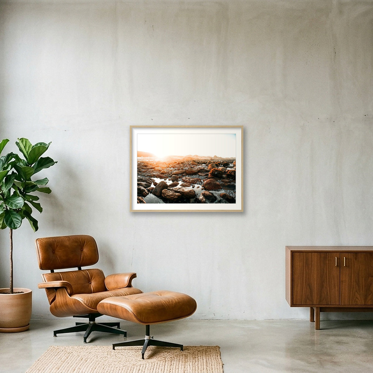 16 — 80×60cm, 31×24" Oak Frame