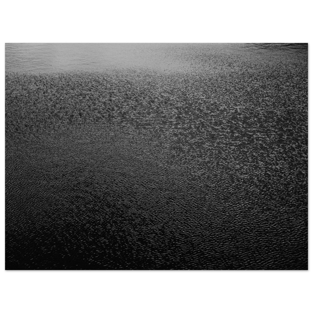 Black white water ripples abstract monochrome poster print #PD_521 - view 3