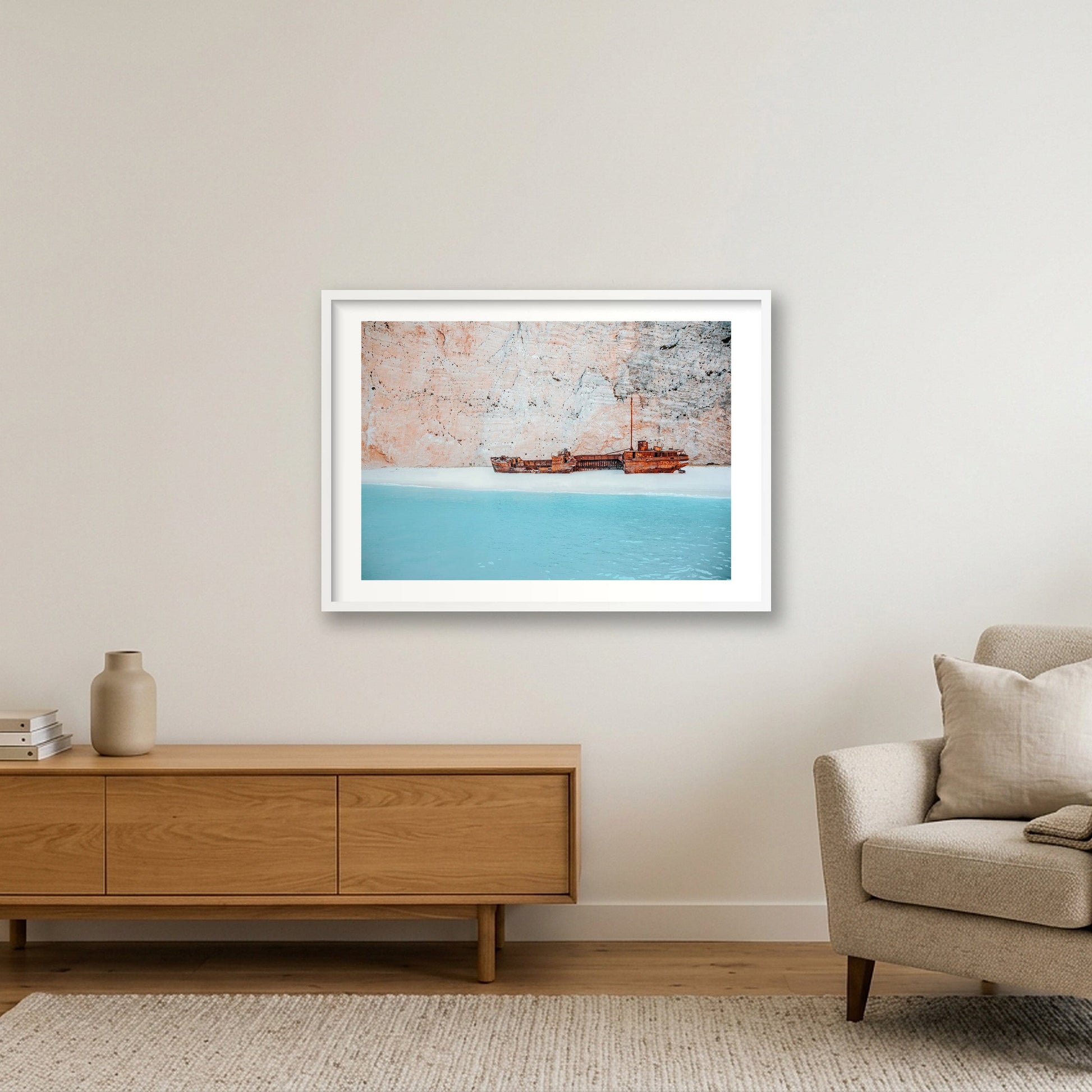19 — 84×59cm, 33×23" White Frame