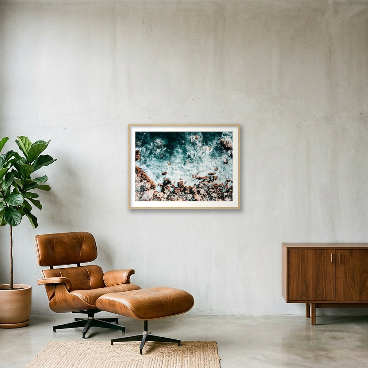 288  — 80×60cm, 31×24" Oak Frame