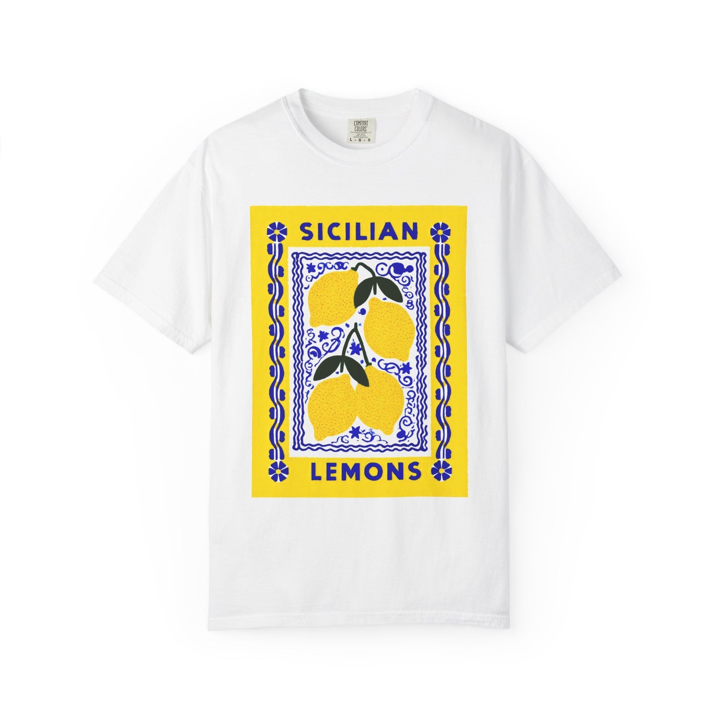 Sicilian Lemons Graphic T Shirt Amalfi Coast Citrus Tee Italian Summer Vacation Shirt For Italy Lover Gift Mediterranean Aesthetic Top Italy