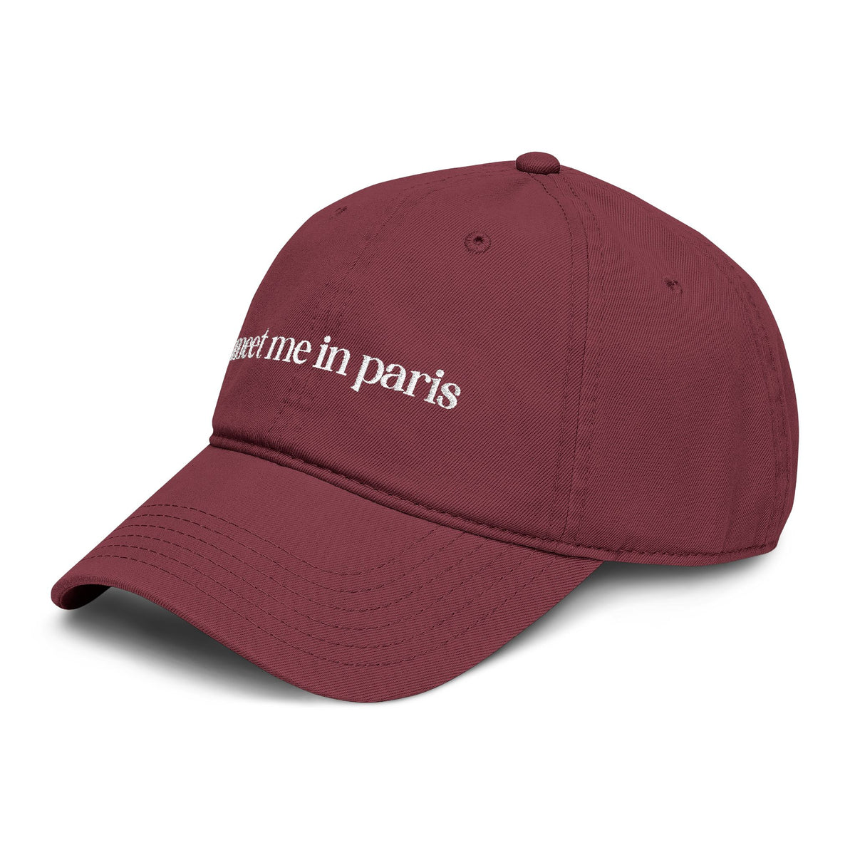 Embroidered Paris Hat For Summer Vacation Paris Travel Hat Gift For France Lover Romantic City Hat Europe Trip Outfit For Travel Lover Gift