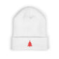 Embroidered Christmas Tree Beanie Minimalist Winter Hat Embroidered Holiday Knit Cap Cozy Cold Weather Gift Unisex Festive Headwear Xmas