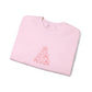 Bow Tree Christmas Sweatshirt Gift For Girlfriend Holiday Crewneck Present For Best Friend Feminine Winter Pullover Cozy December Outfit Top