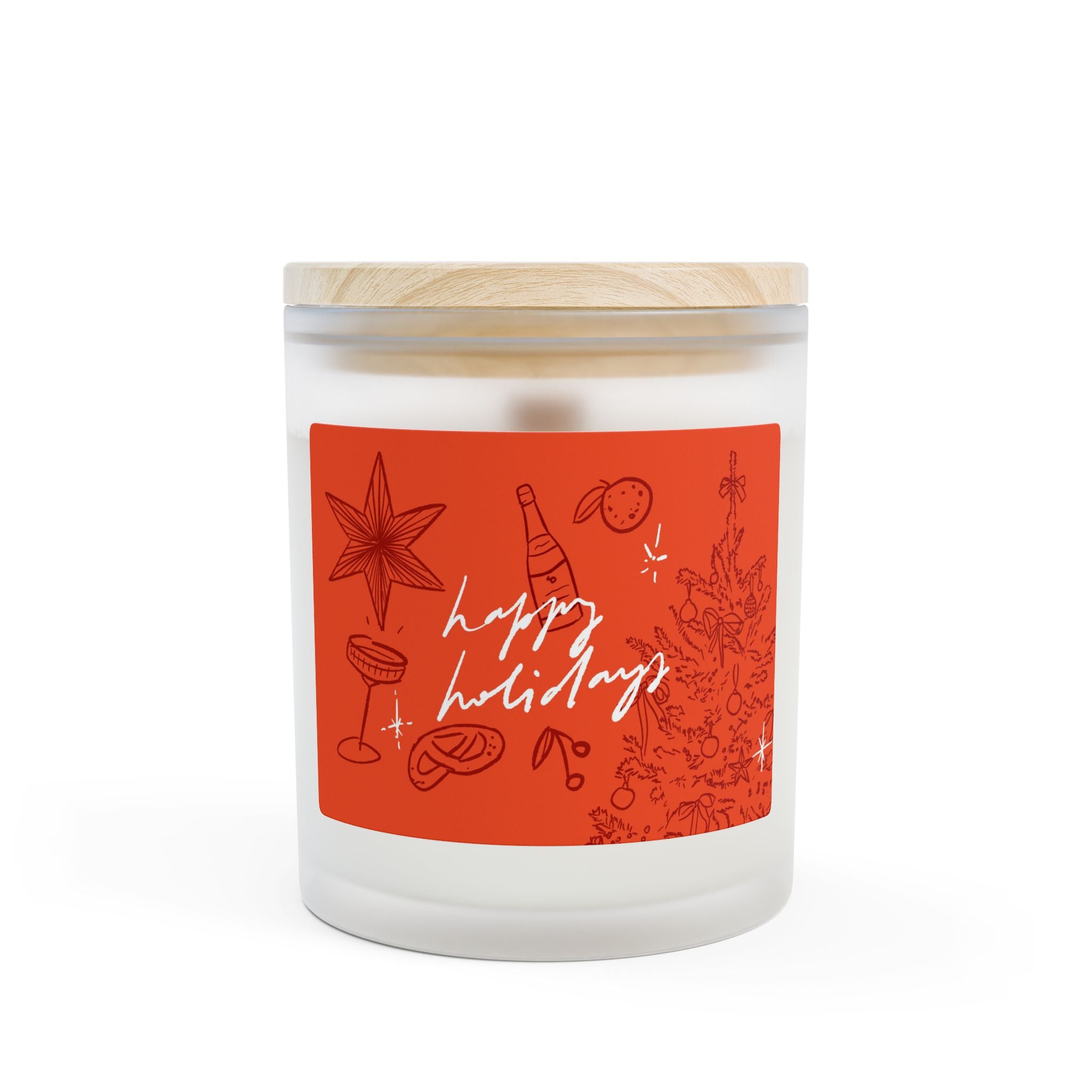 Christmas Candle Gift for Mom Cozy Holiday Candle Housewarming Gift Wooden Wick Soy Candle Hostess Gift Winter Home Decor Christmas Decor