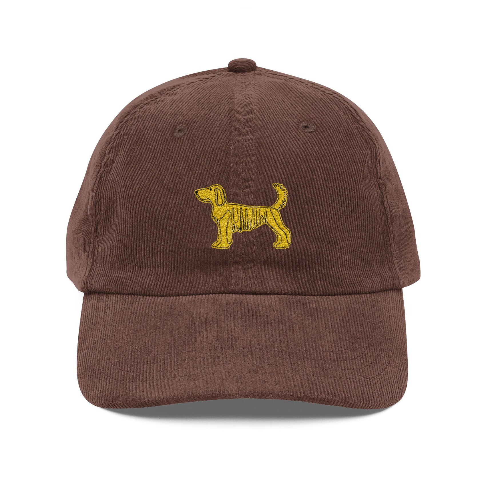 Scottish Terrier Corduroy Hat Embroidered Dog Cap Pet Mom Present Vintage Canine Headwear Casual Weekend Accessory Golden Puppy Style Charm