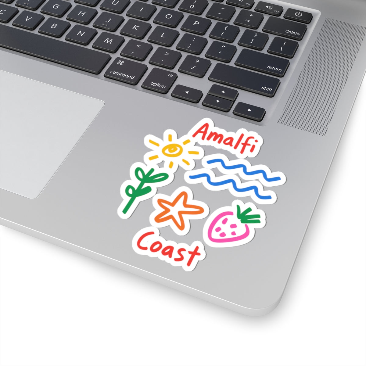 Amalfi Coast Sticker Italy Lover Gift Cute Travel Decal Summer Vacation Gift Coastal Sticker Italian Doodle Sticker Summer Travel Sticker