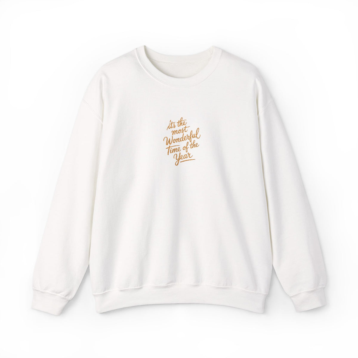 Christmas Wonderful Time Sweatshirt Gift For Mom Holiday Crewneck Seasonal Winter Present For Wife Elegant Script Pullover Cozy December