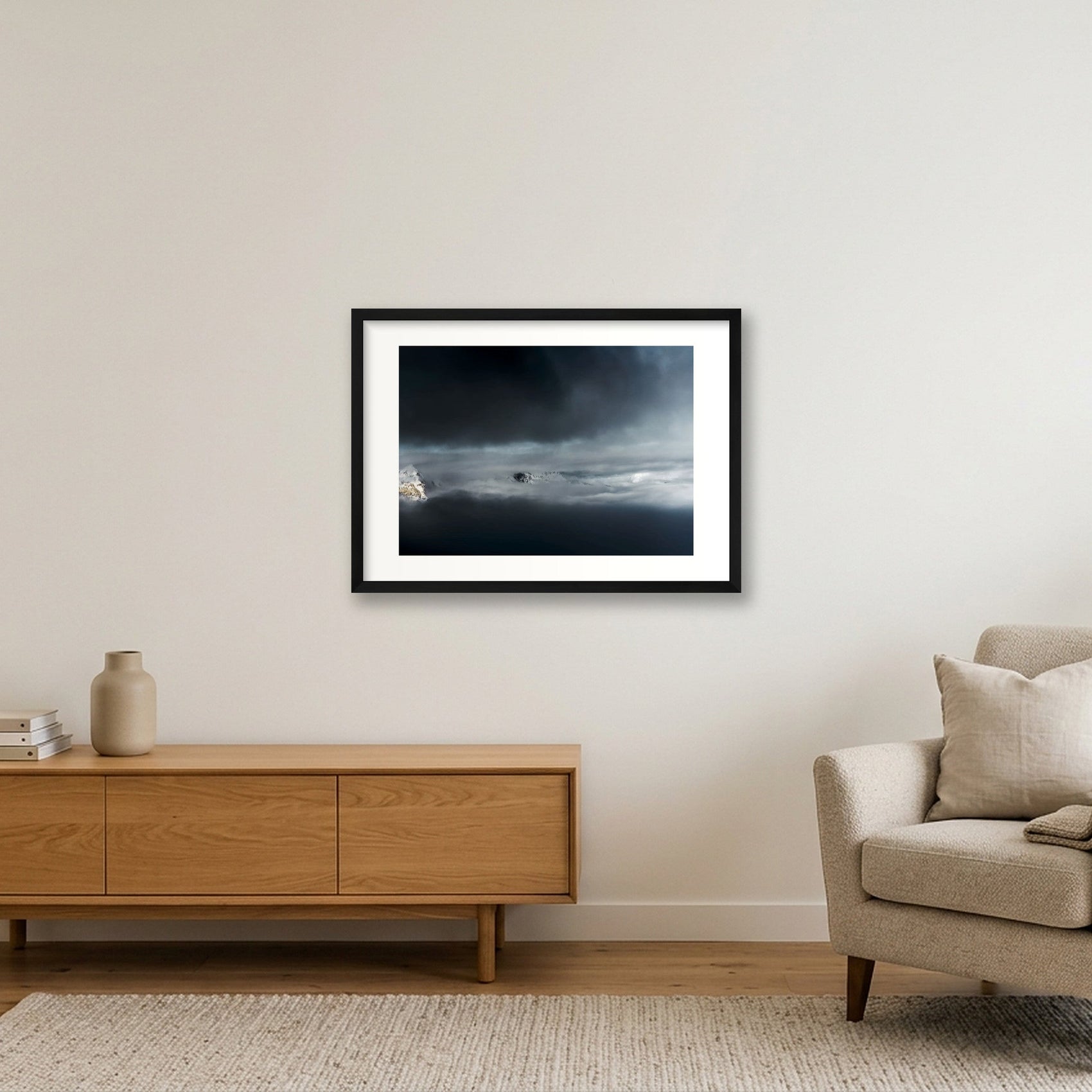 1809 — 59×42cm, 23×17" Black Frame