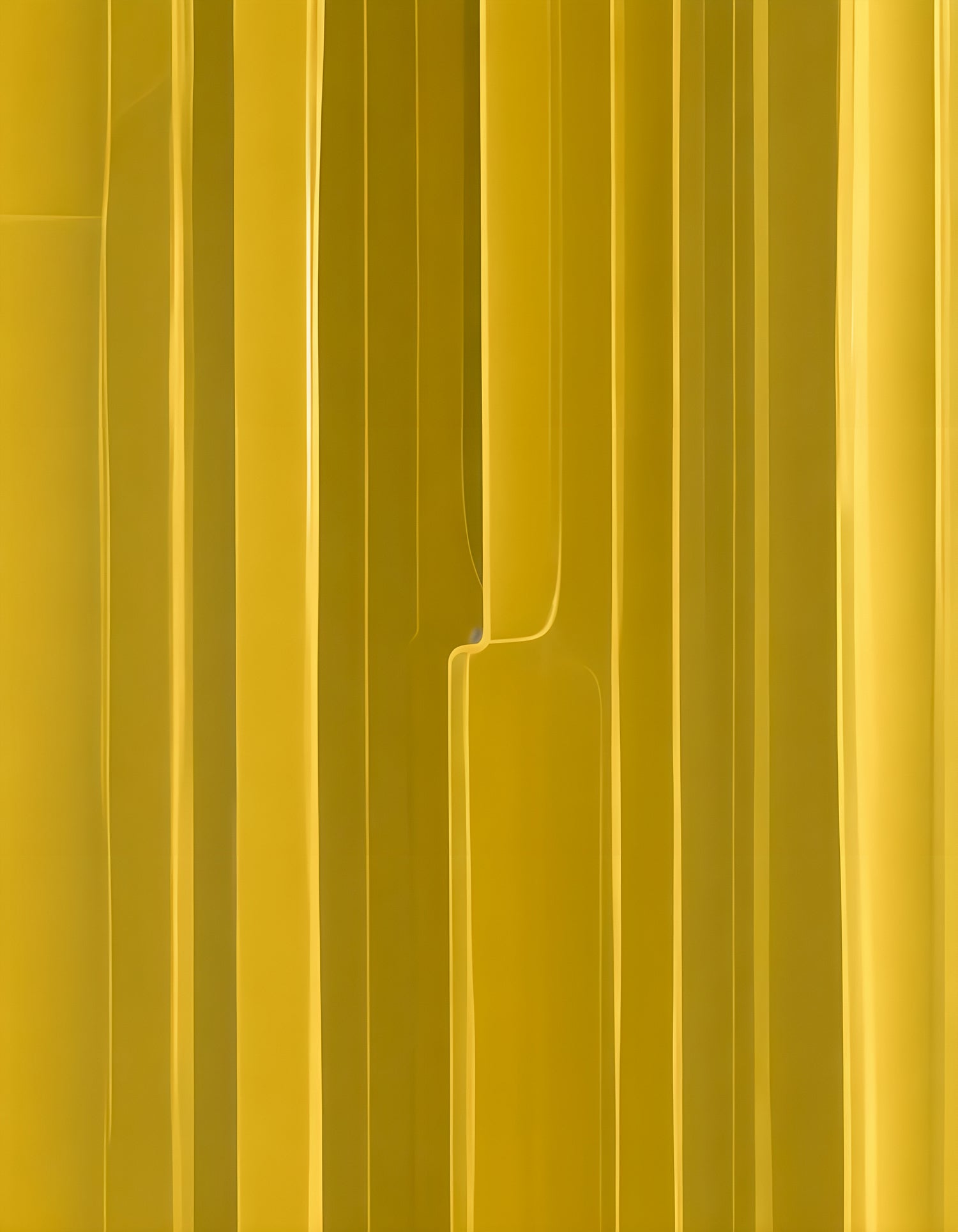 Abstract yellow lines create a vibrant texture in a minimalist design, evoking a sense of warmth and simplicity. Generative AI