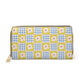 Floral Purse For Retro Fashion Daisy Wallet Gift For Wife Gingham Accessory For Friend Summer Clutch Travel Organizer Birthday Present Idea