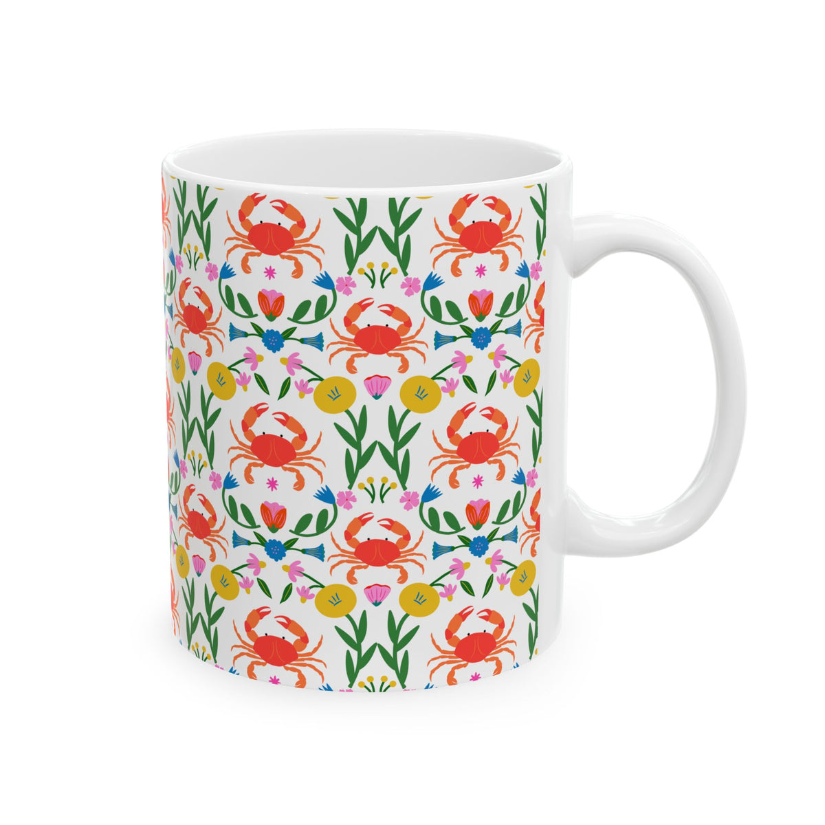 Crab Mug For Coastal Decor Crab Kitchenware Coastal Coffee Cup Nautical Tea Mug Beach House Gift Cute Seafood Ceramic Drinkware Host Gift